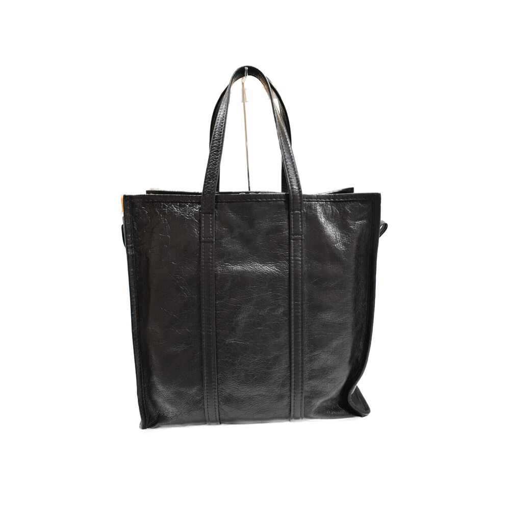 Balenciaga Diaper Tote Bag Leather Shopper Bazaar Black Travel